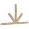 Ekena Millwork Saratoga Rough Sawn Timber Gable Bracket, Douglas Fir, 84"W x 42"H x 2"D x 4"F, 12/12 Pitch GBW084X42X0204SAR00RDF - alternate 2